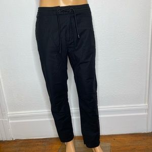Roark Revival Layover Pants Men’s 34X29.5 Travel Drawstring Zip Pockets Black